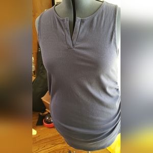 Ruched maternity tank top